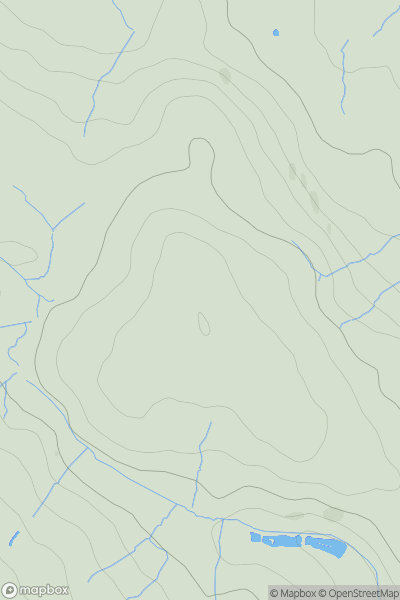 Thumbnail image for Cefn [Llandudno to Wrexham] [SJ204743] showing contour plot for surrounding peak